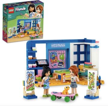 LEGO® Friends Liann'nın Odası 41739-6 Yaş ve Üzeri Çocuklar için 2 Mini Bebek İçeren Yaratıcı Oyuncak Yapım Seti (204 Parça)