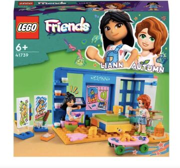 LEGO® Friends Liann'nın Odası 41739-6 Yaş ve Üzeri Çocuklar için 2 Mini Bebek İçeren Yaratıcı Oyuncak Yapım Seti (204 Parça)