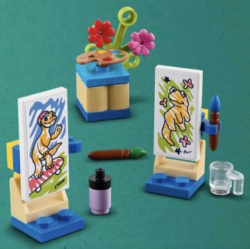LEGO® Friends Liann'nın Odası 41739-6 Yaş ve Üzeri Çocuklar için 2 Mini Bebek İçeren Yaratıcı Oyuncak Yapım Seti (204 Parça)