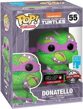 Teenage Mutant Ninja Turtles Donatello (Art Serisi) (Protector Box dahil) Vinil Figür 55 Üniseks Funko Pop! Standart