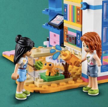 LEGO® Friends Liann'nın Odası 41739-6 Yaş ve Üzeri Çocuklar için 2 Mini Bebek İçeren Yaratıcı Oyuncak Yapım Seti (204 Parça)