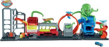 Hot Wheels Dev Ahtapot ile Araba Yıkama Oyun Seti, 4 yaş ve üzeri, GTT96