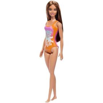 Barbie Plajda Bebekleri DWJ99 - Kumral-Turuncu Mayolu