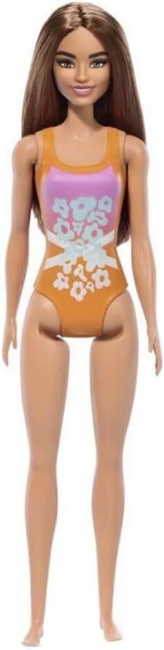 Barbie Plajda Bebekleri DWJ99 - Kumral-Turuncu Mayolu