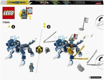 LEGO NINJAGO: Nya nın Su Ejderhası EVO 71800 6 Yaş ve Üzeri Çocuklar için Nya ve Lloyd Minifigürleri İçeren Yaratıcı Oyuncak Yapım Seti 173 Parça
