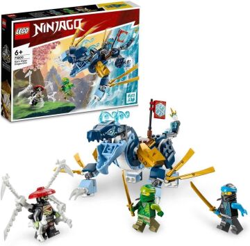 LEGO NINJAGO: Nya nın Su Ejderhası EVO 71800 6 Yaş ve Üzeri Çocuklar için Nya ve Lloyd Minifigürleri İçeren Yaratıcı Oyuncak Yapım Seti 173 Parça