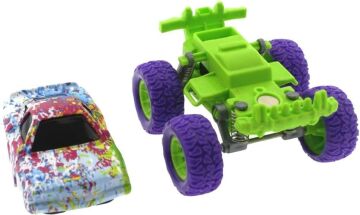 Mega brands Die Cast Batik Desenli Mor Teker Araba