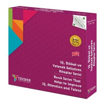 IQ Dikkat ve Yetenek Geliştiren Kitaplar Serisi 3-4 Yaş Level 1-2 (6 Kitap Takım)