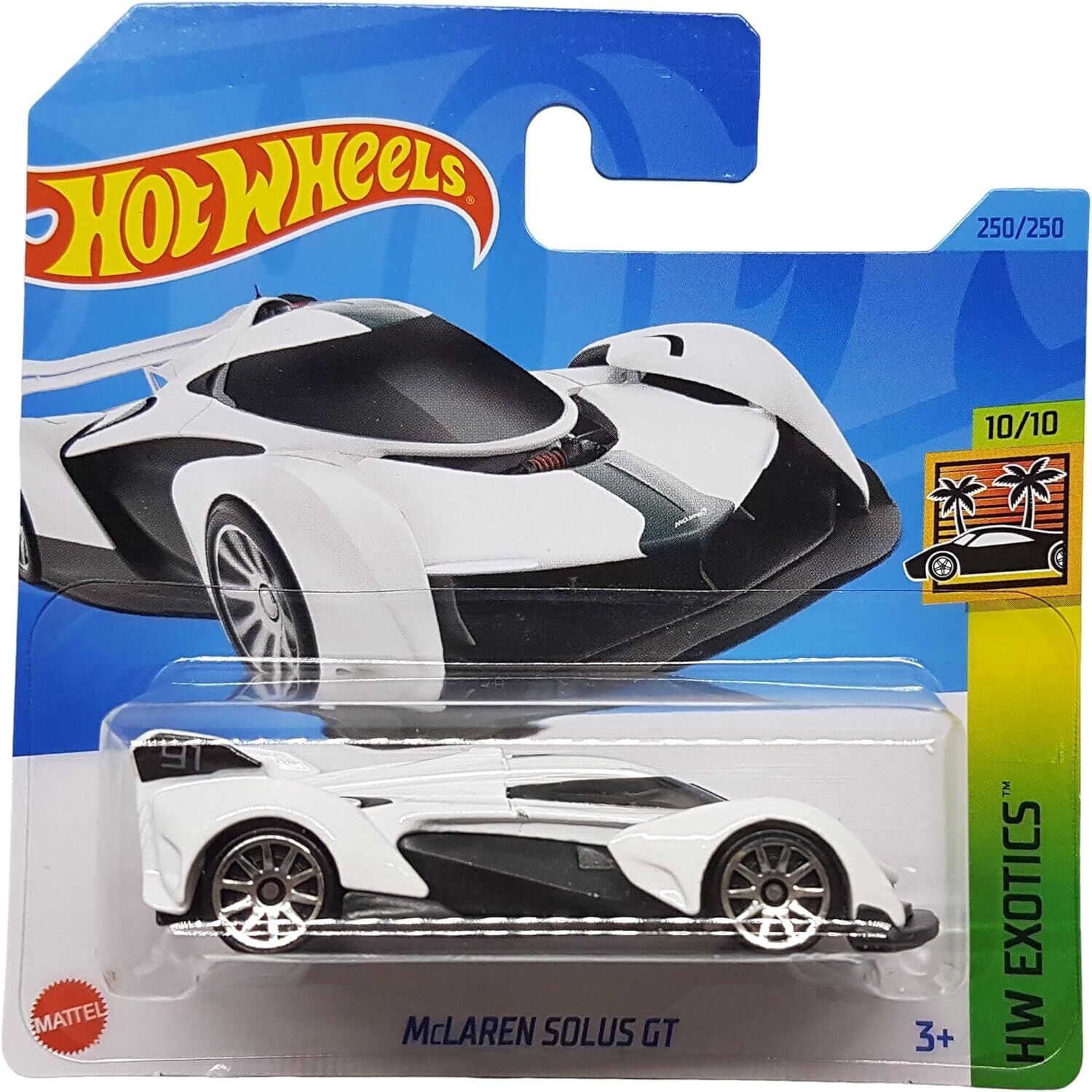 Hot Wheels - McLaren Solus GT - HW Exotics 10/10 - HKG70 - Short Card - Spor araba - Beyaz - Mattel 2023