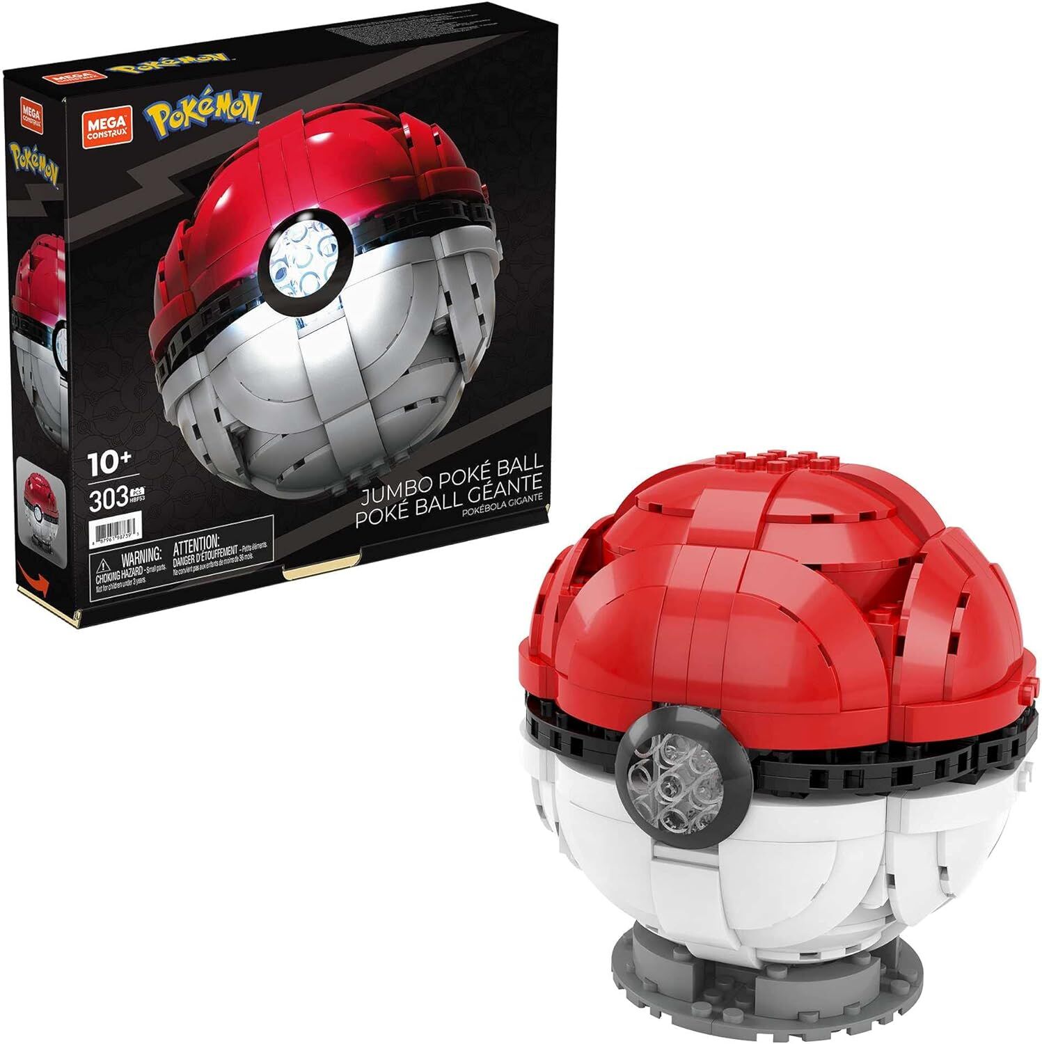 MEGA Pokémon Jumbo Poké Ball, 10 yaş ve üzeri, HBF53