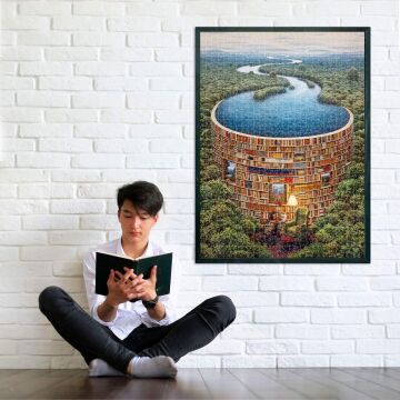 Clementoni - 39603 - Yetişkin Puzzle - Bibliodame, 1000 Parça