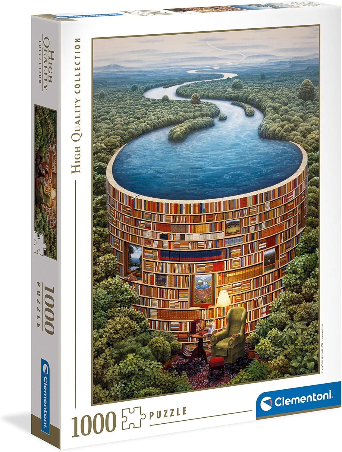 Clementoni - 39603 - Yetişkin Puzzle - Bibliodame, 1000 Parça