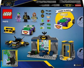 LEGO DC Batman: Batman, Batgirl ve Joker ile Batcave 76272-4 Yaş ve Üzeri Süper Kahraman Seven Çocuklar için Yaratıcı Oyuncak Yapım Seti (184 Parça)