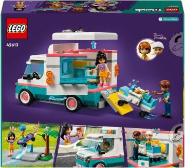 LEGO® Friends Heartlake City Hastane Ambulansı 42613-6 Yaş ve Üzeri Çocuklar için Yaratıcı Oyuncak Yapım Seti (344 Parça)
