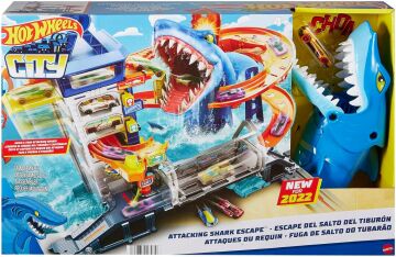 Hot Wheels Köpek Balığından Kaçış Oyun Seti, 4 yaş ve üzeri, HDP06
