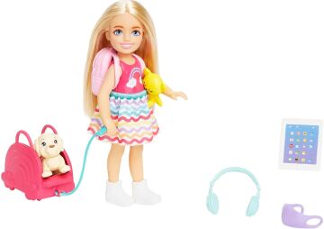 Barbie Seyahatte Chelsea Bebek ve Aksesuarları, 3 yaş ve üzeri, HJY17