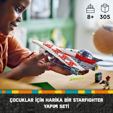 LEGO Star Wars Jedi Bob’un Starfighter’ı 75388-8 Yaş ve Üzeri Star Wars Sevenler İçin İnşa Edilebilen Oyuncak Starship Yapım Seti (305 Parça)