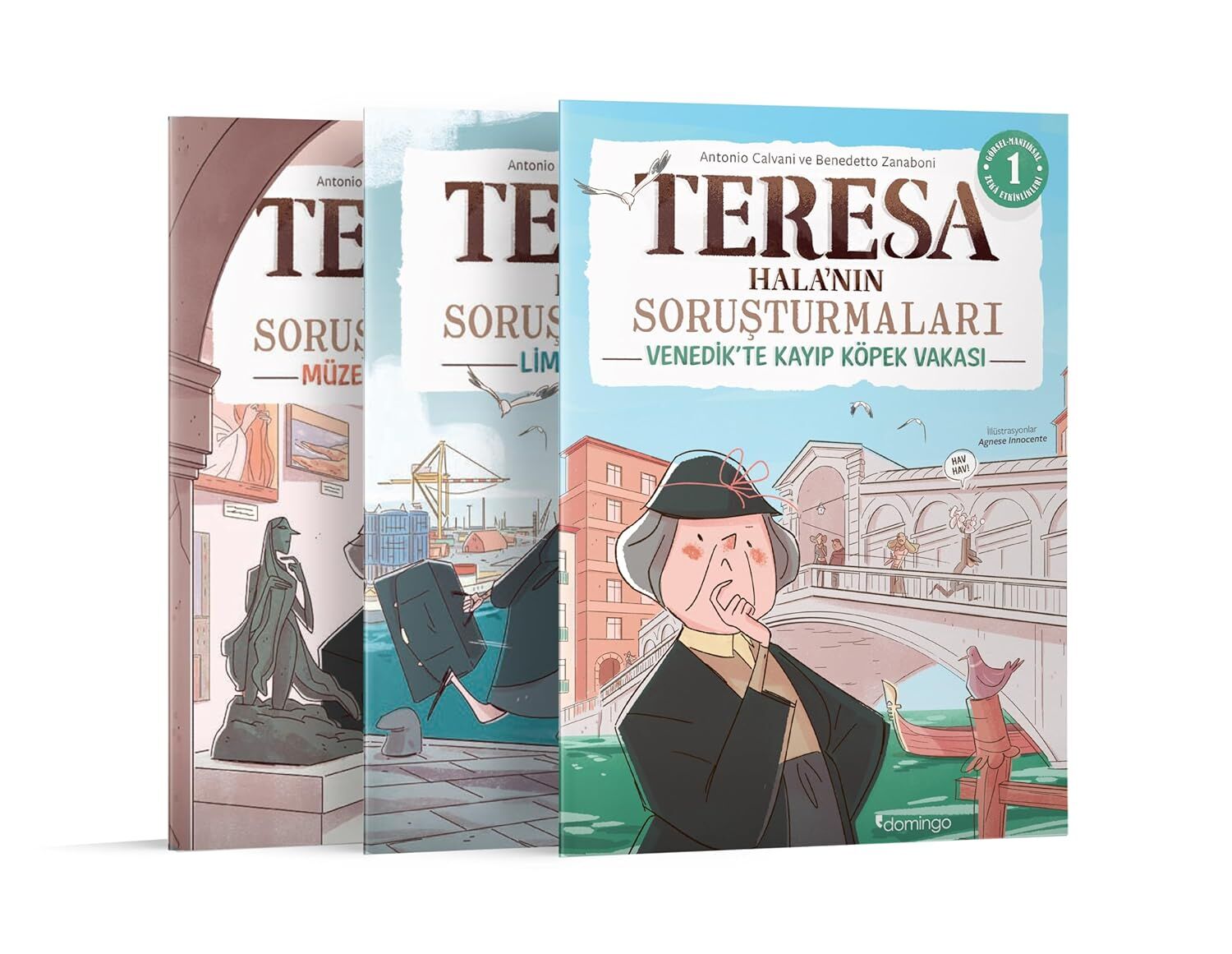Görsel, Mantıksal ve Bilişsel Beceri Etkinlik Seti (7-9 Yaş) - Teresa Hala'nın Soruşturmaları 1-2-3 (Çıkartmalı)