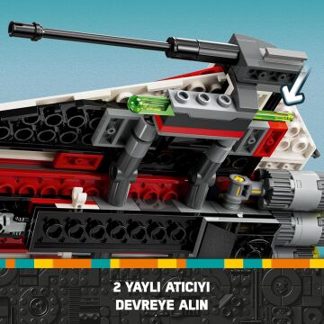 LEGO Star Wars Jedi Bob’un Starfighter’ı 75388-8 Yaş ve Üzeri Star Wars Sevenler İçin İnşa Edilebilen Oyuncak Starship Yapım Seti (305 Parça)