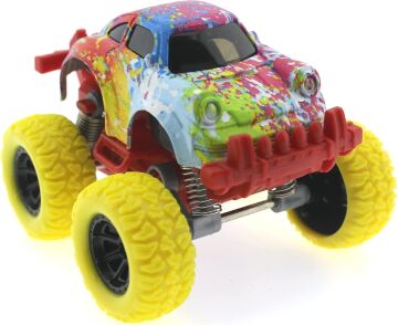 Mega brands Die Cast Batik Desenli Sarı Teker Araba