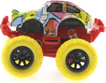 Mega brands Die Cast Çizgi Film Desenli Sarı Teker Araba