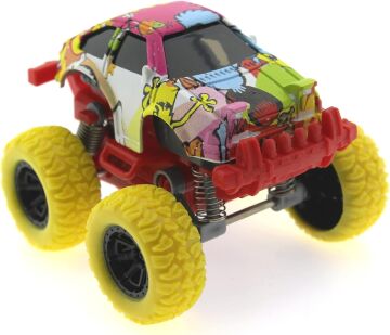 Mega brands Die Cast Çizgi Film Desenli Sarı Teker Araba