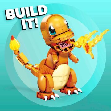 MEGA Pokémon Yap ve Oyna Figürler, Charmander, 7 yaş ve üzeri, GKY96
