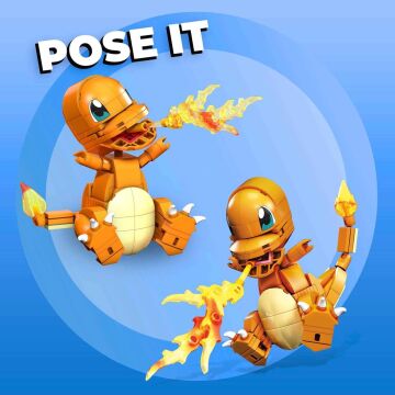 MEGA Pokémon Yap ve Oyna Figürler, Charmander, 7 yaş ve üzeri, GKY96