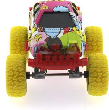 Mega brands Die Cast Çizgi Film Desenli Sarı Teker Araba