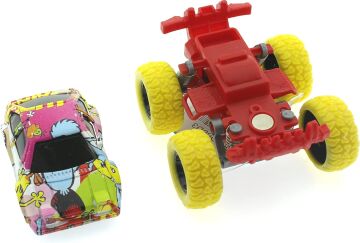 Mega brands Die Cast Çizgi Film Desenli Sarı Teker Araba