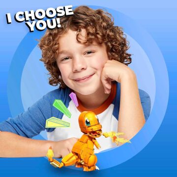 MEGA Pokémon Yap ve Oyna Figürler, Charmander, 7 yaş ve üzeri, GKY96