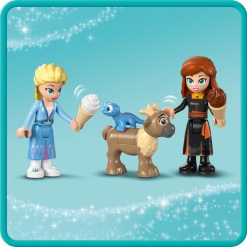 LEGO ǀ Disney Frozen Elsa’nın Karlar Ülkesi Şatosu 43238-4 Yaş ve Üzeri Çocuklar için Elsa, Anna ve Olaf Minifigürü içeren Yaratıcı Oyuncak Yapım Seti (163 Parça)