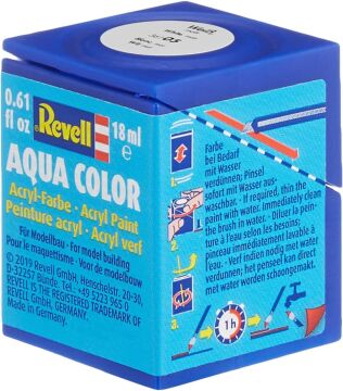 Revell - Su Bazlı Maket Boyası Beyaz Mat 18 Ml (36105)