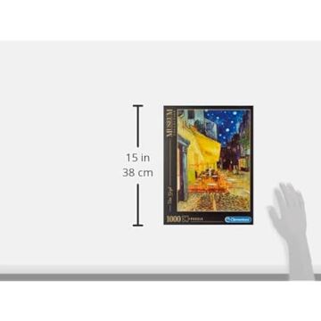 Clementoni - 1000 Parça Museum Collection Yetişkin Puzzle - Van Gogh “Café Terrace at Night!”