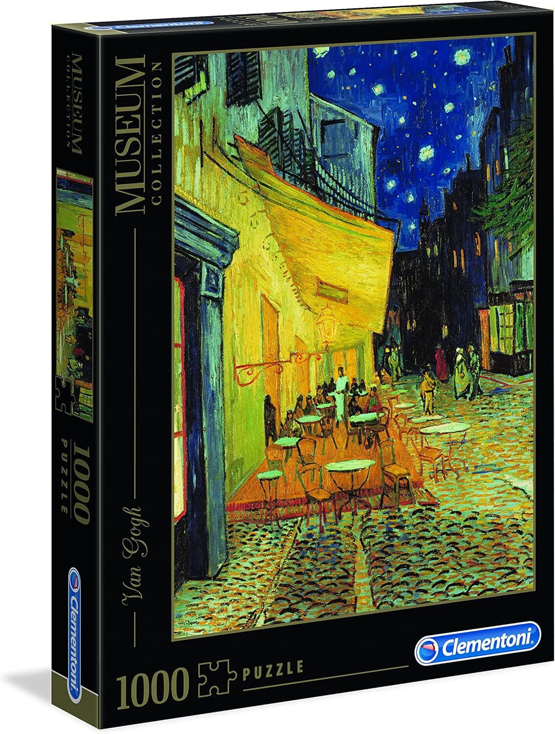 Clementoni - 1000 Parça Museum Collection Yetişkin Puzzle - Van Gogh “Café Terrace at Night!”