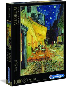 Clementoni - 1000 Parça Museum Collection Yetişkin Puzzle - Van Gogh “Café Terrace at Night!”