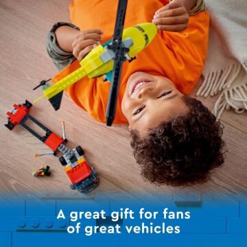 LEGO® City Kurtarma Helikopteri Nakliyesi 60343-5 Yaş ve Üzeri Çocuklar için Oyuncak Yapım Seti (215 Parça)
