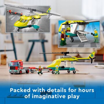 LEGO® City Kurtarma Helikopteri Nakliyesi 60343-5 Yaş ve Üzeri Çocuklar için Oyuncak Yapım Seti (215 Parça)