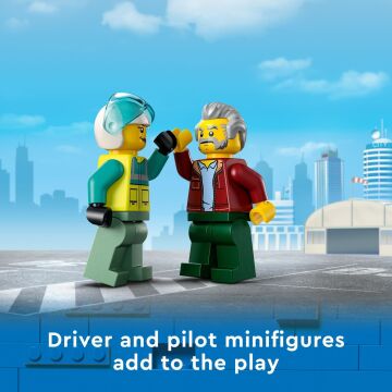 LEGO® City Kurtarma Helikopteri Nakliyesi 60343-5 Yaş ve Üzeri Çocuklar için Oyuncak Yapım Seti (215 Parça)