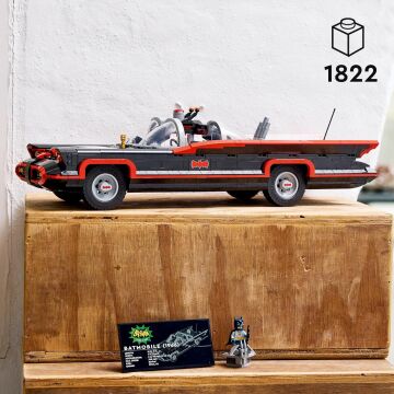 LEGO DC Batman: Klasik TV Dizisi Batmobile 76328 - Yetişkin Süper Kahraman Hayranları için Koleksiyonluk Yapım Seti (1822 Parça)