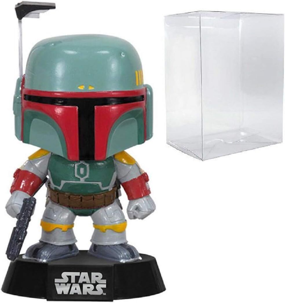 POP Star Wars: The Empire Strikes Back - Boba Fett #08 Funko Pop! Vinil Figür (Uyumlu Pop Box Koruyucu Kılıf ile Paketlenmiştir), Çok Renkli, 9,5 cm