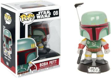 POP Star Wars: The Empire Strikes Back - Boba Fett #08 Funko Pop! Vinil Figür (Uyumlu Pop Box Koruyucu Kılıf ile Paketlenmiştir), Çok Renkli, 9,5 cm