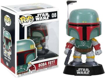 POP Star Wars: The Empire Strikes Back - Boba Fett #08 Funko Pop! Vinil Figür (Uyumlu Pop Box Koruyucu Kılıf ile Paketlenmiştir), Çok Renkli, 9,5 cm