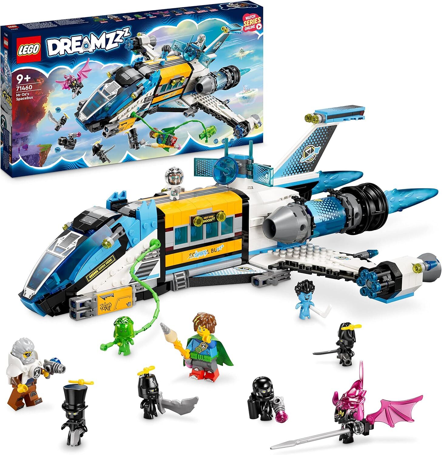 LEGO® DREAMZzz™ Bay Oz'un Uzay Otobüsü 71460-9 Yaş ve Üzeri Macera Sever Çocukların 2 Farklı Şekilde İnşa Edilebileceği Bir Okul Otobüsü İçeren Yaratıcı Oyuncak Yapım Seti (878 Parça)