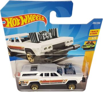 Hot Wheels - Cruise Bruiser - HW Wagons 3/5 - HCX72 - Short Card - Track Stars - Beyaz - Mattel 2022
