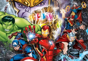 Clementoni - 104 Parça Brilliant Puzzle - Marvel