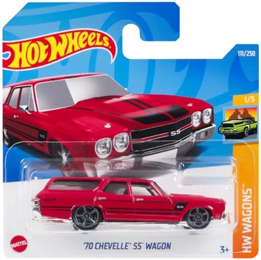 HOT WHEELS-HW TEKLI ARABALAR 70 CHEVELLE SS WAGON HCX23