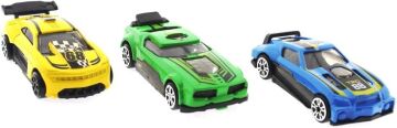 Mega brands Die Cast Metal 3'lü Yarış Arabaları Yeşil Araçlı