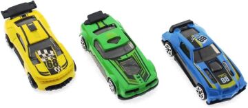 Mega brands Die Cast Metal 3'lü Yarış Arabaları Yeşil Araçlı