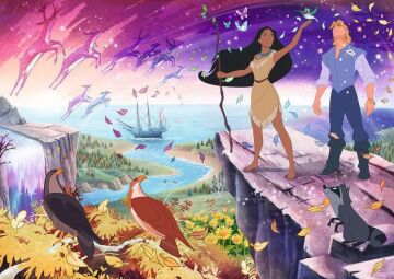 Ravensburger Yapboz 17290 - Pocahontas - 1000 Parça Disney Yapboz Yetişkinler ve 14 Yaşından Büyük Çocuklar için